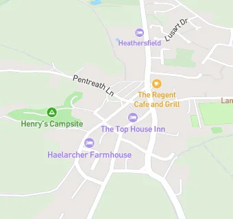 map for The Top House Inn