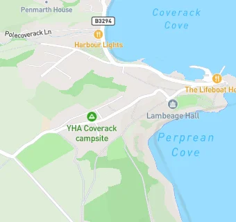 map for YHA Coverack