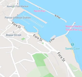 map for The Fishermans Arms Newlyn