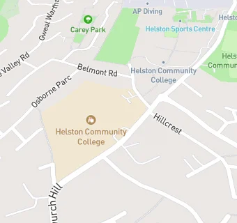 map for Helston Community College