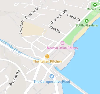 map for Newlyn Surgery