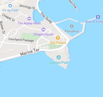 map for Jubilee Pool Cafe