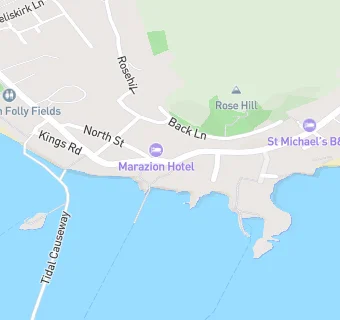 map for Roly's Fudge Pantry Marazion