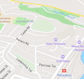 map for Hotel Penzance