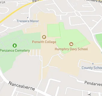 map for Penwith Sixth Form College