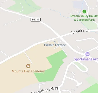 map for Mounts Bay School