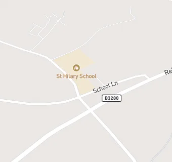 map for St Hilary School