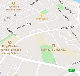 map for Falmouth University