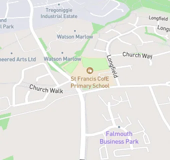 map for St Francis C Of E Primary School