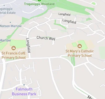 map for St Marys RC School