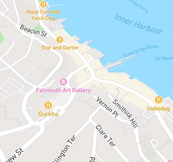 map for Falmouth Methodist Church