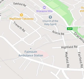 map for Falmouth Health Centre