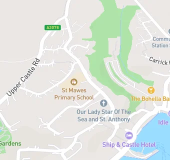 map for St Mawes CP School