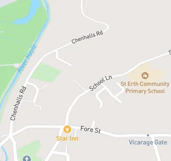 map for St Erth School