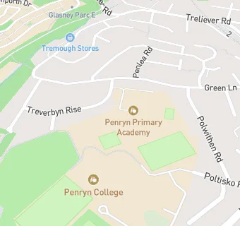 map for Penryn Community Infant School and Nursery Unit