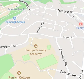 map for Penryn Junior School