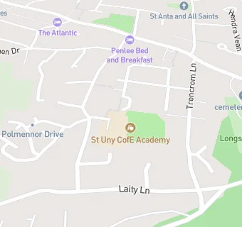 map for St Uny CofE School