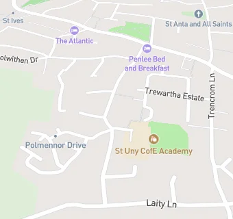 map for St Uny C Of E Academy