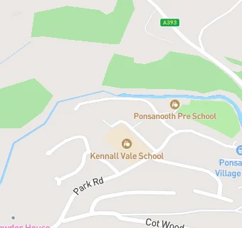 map for Kennall Vale School