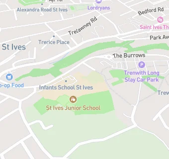 map for St Ives Infant School