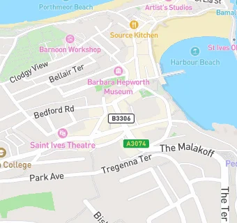 map for St Ives Street Food Kitchen