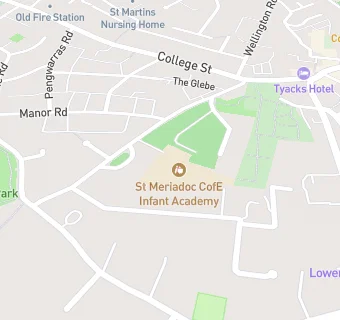 map for St Meriadoc CofE Nursery and Infant School