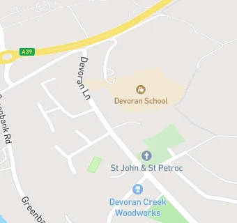 map for Devoran School