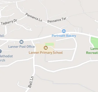 map for Lanner Primary School