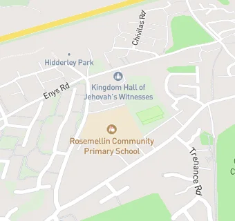 map for Rosemellin Community Primary School