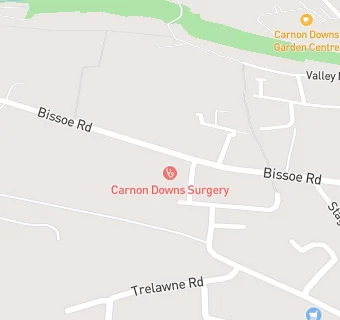 map for Carnon Downs Surgery