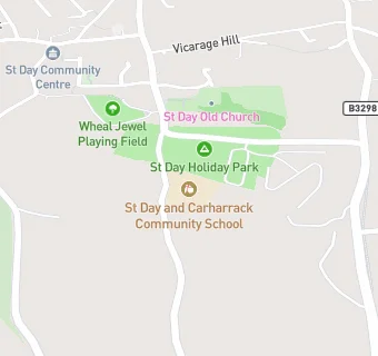 map for St Day and Carharrack Community School