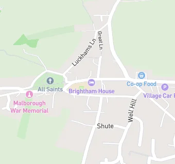 map for Malborough with South Huish Church of England Primary School