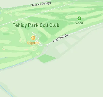 map for Tehidy Golf Club (Cygnets Restaurant)