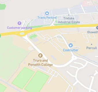 map for Truro and Penwith College