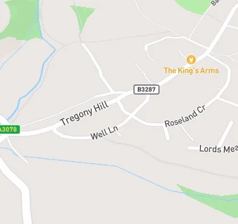 map for Tregony Surgery