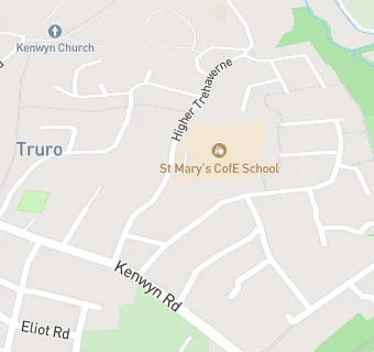 map for St Mary's CE School