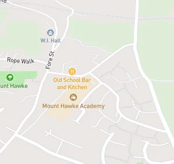 map for Mount Hawke Academy