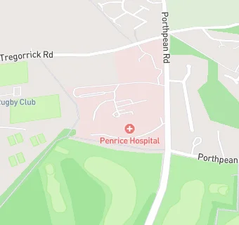 map for St Austell Community Hospital