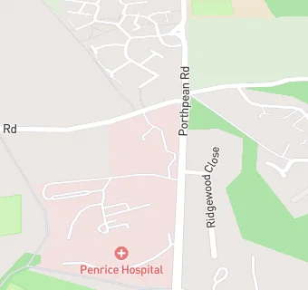 map for Cornwall Hospice Care