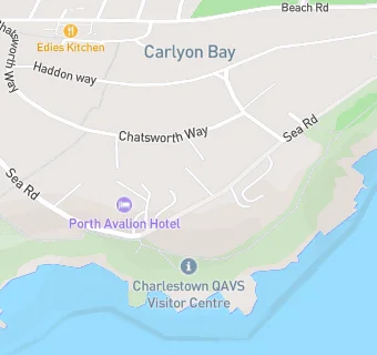 map for Porth Avallen Hotel