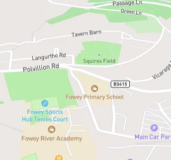 map for Fowey Primary School