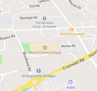 map for Mount Charles School