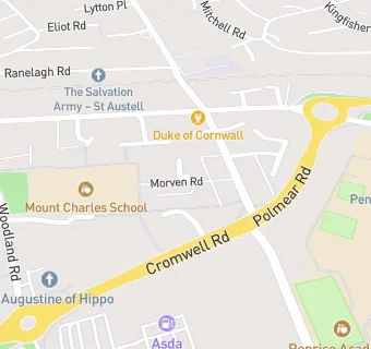 map for Mount Charles School