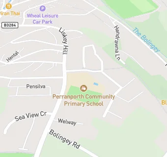 map for Perranporth Community Primary School