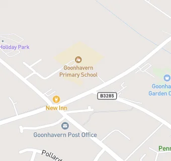 map for Goonhavern Primary School