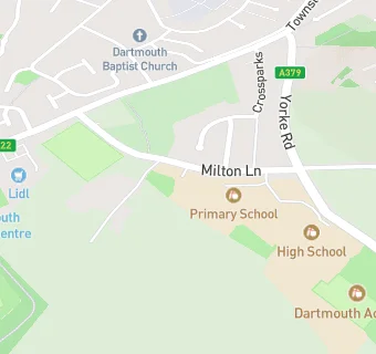 map for St John the Baptist Roman Catholic Primary School, Dartmouth