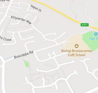 map for Bishop Bronescombe Church Of England Voluntary Aided School