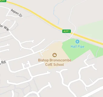 map for Bishop Bronescombe CofE School