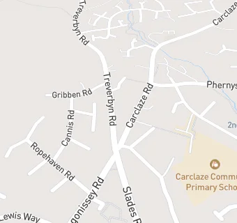 map for Carclaze Community Infant School