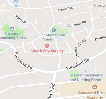 map for Church View Surgery